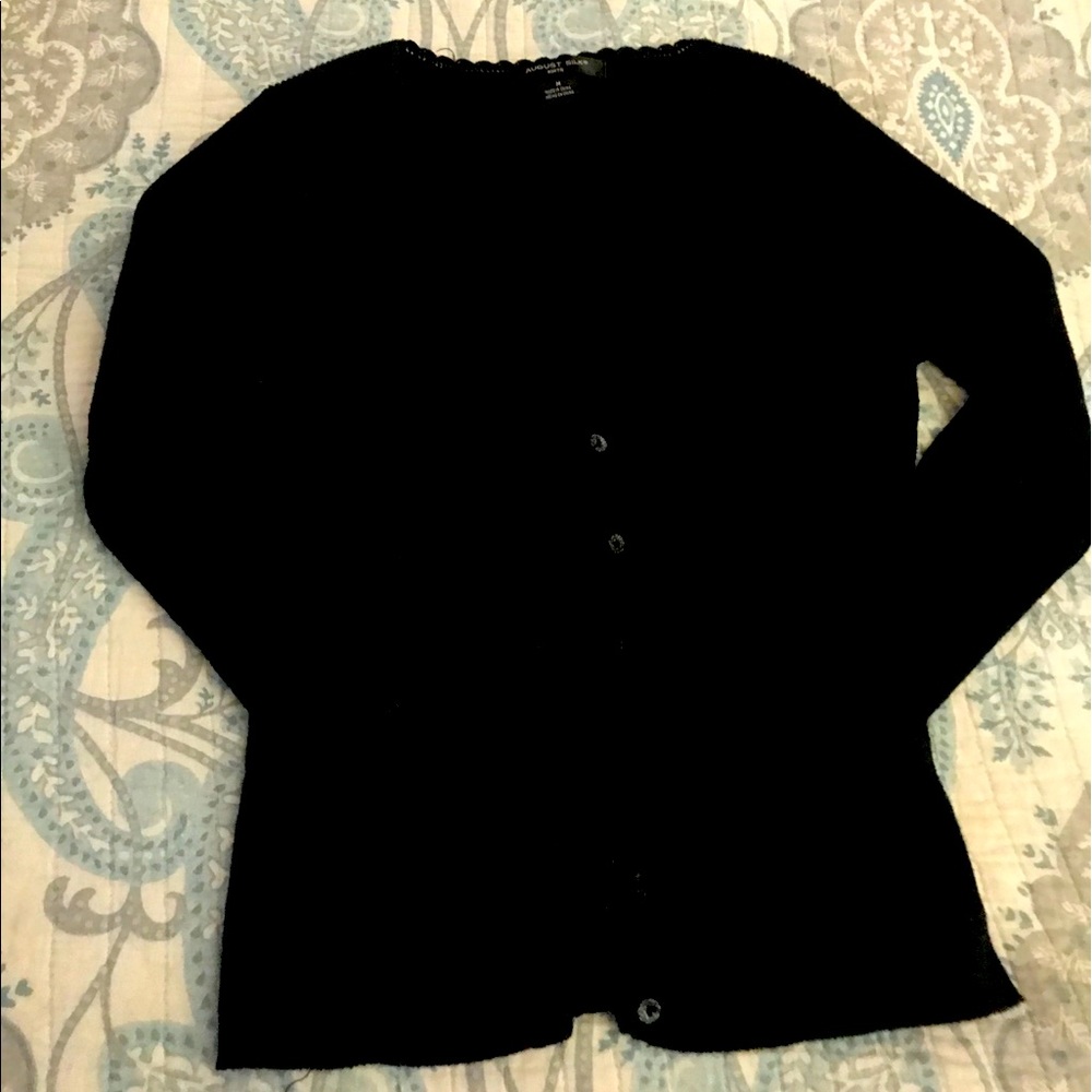 Black fitted cardigan